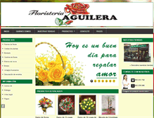 Tablet Screenshot of floristeriaaguilera.com